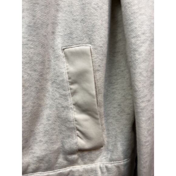 T by Talbots Hoodie Womens Small Ivory Hooded Full Zip Activewear Jacket - Picture 7 of 8